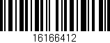 Código de barras (EAN, GTIN, SKU, ISBN): '16166412'