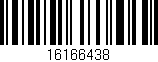 Código de barras (EAN, GTIN, SKU, ISBN): '16166438'