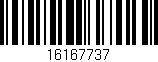 Código de barras (EAN, GTIN, SKU, ISBN): '16167737'