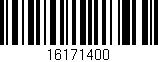Código de barras (EAN, GTIN, SKU, ISBN): '16171400'