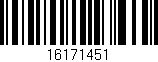 Código de barras (EAN, GTIN, SKU, ISBN): '16171451'