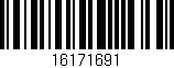 Código de barras (EAN, GTIN, SKU, ISBN): '16171691'