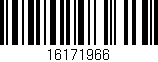 Código de barras (EAN, GTIN, SKU, ISBN): '16171966'