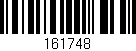 Código de barras (EAN, GTIN, SKU, ISBN): '161748'