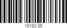 Código de barras (EAN, GTIN, SKU, ISBN): '16182.05'