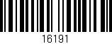 Código de barras (EAN, GTIN, SKU, ISBN): '16191'