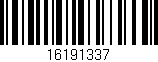 Código de barras (EAN, GTIN, SKU, ISBN): '16191337'