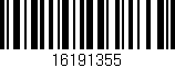Código de barras (EAN, GTIN, SKU, ISBN): '16191355'