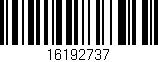 Código de barras (EAN, GTIN, SKU, ISBN): '16192737'
