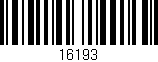 Código de barras (EAN, GTIN, SKU, ISBN): '16193'
