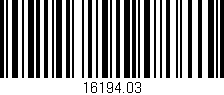 Código de barras (EAN, GTIN, SKU, ISBN): '16194.03'