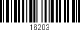 Código de barras (EAN, GTIN, SKU, ISBN): '16203'