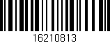 Código de barras (EAN, GTIN, SKU, ISBN): '16210813'