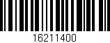 Código de barras (EAN, GTIN, SKU, ISBN): '16211400'