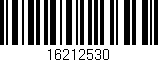 Código de barras (EAN, GTIN, SKU, ISBN): '16212530'