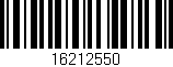 Código de barras (EAN, GTIN, SKU, ISBN): '16212550'