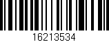 Código de barras (EAN, GTIN, SKU, ISBN): '16213534'