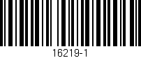 Código de barras (EAN, GTIN, SKU, ISBN): '16219-1'