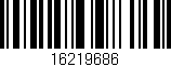 Código de barras (EAN, GTIN, SKU, ISBN): '16219686'