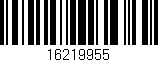 Código de barras (EAN, GTIN, SKU, ISBN): '16219955'