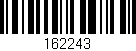 Código de barras (EAN, GTIN, SKU, ISBN): '162243'