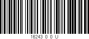 Código de barras (EAN, GTIN, SKU, ISBN): '16243_0_0_U'