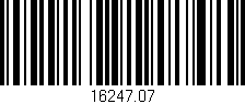 Código de barras (EAN, GTIN, SKU, ISBN): '16247.07'