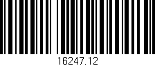 Código de barras (EAN, GTIN, SKU, ISBN): '16247.12'