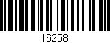Código de barras (EAN, GTIN, SKU, ISBN): '16258'