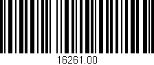 Código de barras (EAN, GTIN, SKU, ISBN): '16261.00'