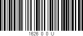 Código de barras (EAN, GTIN, SKU, ISBN): '1626_0_0_U'