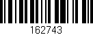 Código de barras (EAN, GTIN, SKU, ISBN): '162743'