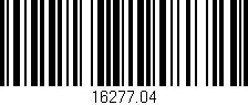 Código de barras (EAN, GTIN, SKU, ISBN): '16277.04'
