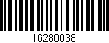 Código de barras (EAN, GTIN, SKU, ISBN): '16280038'
