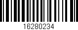 Código de barras (EAN, GTIN, SKU, ISBN): '16280234'