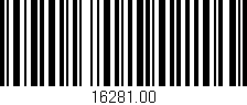 Código de barras (EAN, GTIN, SKU, ISBN): '16281.00'