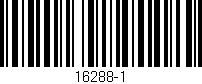 Código de barras (EAN, GTIN, SKU, ISBN): '16288-1'