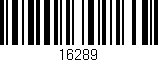 Código de barras (EAN, GTIN, SKU, ISBN): '16289'
