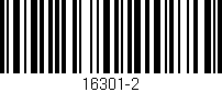 Código de barras (EAN, GTIN, SKU, ISBN): '16301-2'