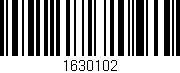 Código de barras (EAN, GTIN, SKU, ISBN): '1630102'
