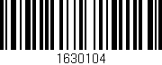 Código de barras (EAN, GTIN, SKU, ISBN): '1630104'