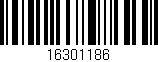 Código de barras (EAN, GTIN, SKU, ISBN): '16301186'