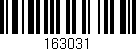 Código de barras (EAN, GTIN, SKU, ISBN): '163031'