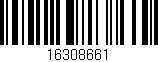 Código de barras (EAN, GTIN, SKU, ISBN): '16308661'