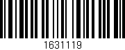 Código de barras (EAN, GTIN, SKU, ISBN): '1631119'