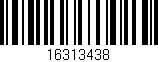 Código de barras (EAN, GTIN, SKU, ISBN): '16313438'