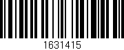Código de barras (EAN, GTIN, SKU, ISBN): '1631415'