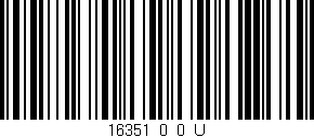 Código de barras (EAN, GTIN, SKU, ISBN): '16351_0_0_U'