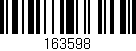 Código de barras (EAN, GTIN, SKU, ISBN): '163598'