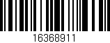Código de barras (EAN, GTIN, SKU, ISBN): '16368911'